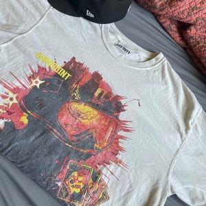 Black los search and destroy vintage tee